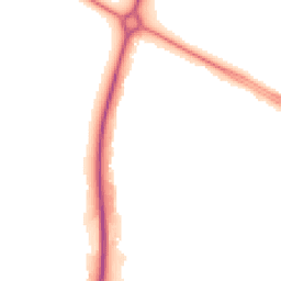 Night-time road noise heatmap for NN18 0DD