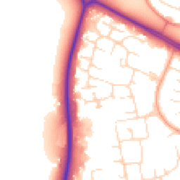 Daytime road noise heatmap for NN18 0DL