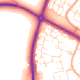 Daytime road noise heatmap for NN18 0DP