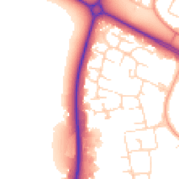 Daytime road noise heatmap for NN18 0DW