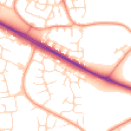 Daytime road noise heatmap for NN18 0HG