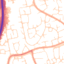 Daytime road noise heatmap for NN18 0JG