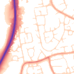 Daytime road noise heatmap for NN18 0LZ