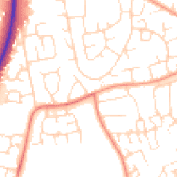 Daytime road noise heatmap for NN18 0PY