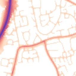 Daytime road noise heatmap for NN18 0QB