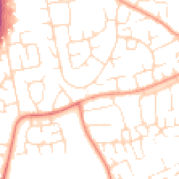 Daytime road noise heatmap for NN18 0QR