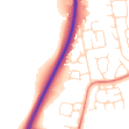 Daytime road noise heatmap for NN18 0TJ