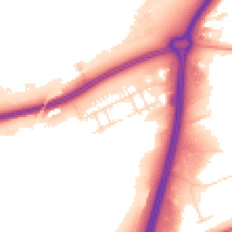 Daytime road noise heatmap for NN18 8AG