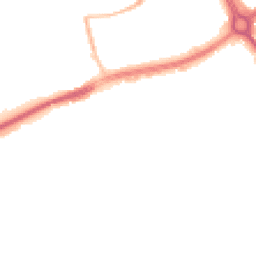 Night-time road noise heatmap for NN18 8AN