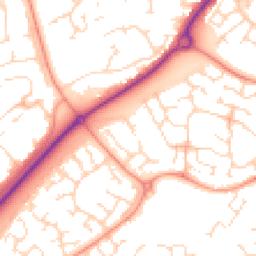 Daytime road noise heatmap for NN18 8AP