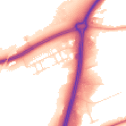 Daytime road noise heatmap for NN18 8AZ