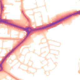 Daytime road noise heatmap for NN18 8DL