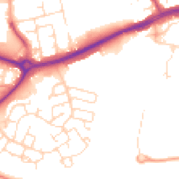Daytime road noise heatmap for NN18 8DP