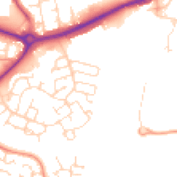 Daytime road noise heatmap for NN18 8DT
