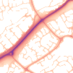 Daytime road noise heatmap for NN18 8EJ