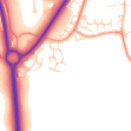 Daytime road noise heatmap for NN18 8FT