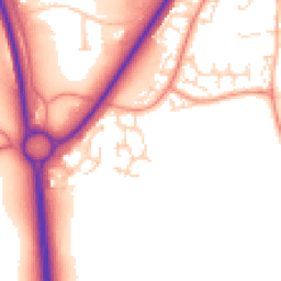 Daytime road noise heatmap for NN18 8FW