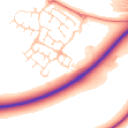 Daytime road noise heatmap for NN18 8GT