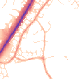Daytime road noise heatmap for NN18 8HD
