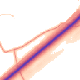 Daytime road noise heatmap for NN18 8HF