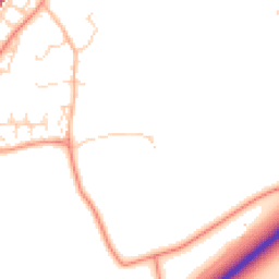 Daytime road noise heatmap for NN18 8HJ