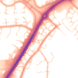 Daytime road noise heatmap for NN18 8HP