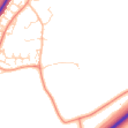 Daytime road noise heatmap for NN18 8HR