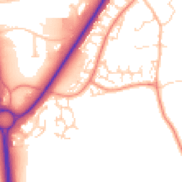 Daytime road noise heatmap for NN18 8HU