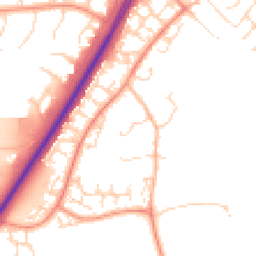 Daytime road noise heatmap for NN18 8HX