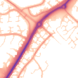 Daytime road noise heatmap for NN18 8HZ