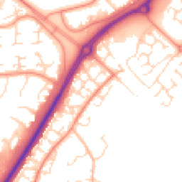 Daytime road noise heatmap for NN18 8JB