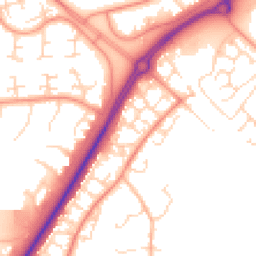 Daytime road noise heatmap for NN18 8JD