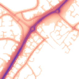 Daytime road noise heatmap for NN18 8JH