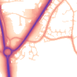 Daytime road noise heatmap for NN18 8JW