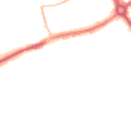 Night-time road noise heatmap for NN18 8LY