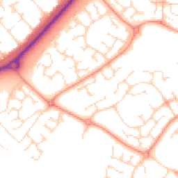 Daytime road noise heatmap for NN18 8LZ