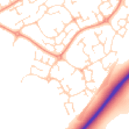 Daytime road noise heatmap for NN18 8QG