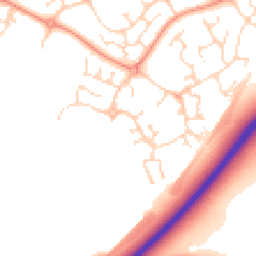 Daytime road noise heatmap for NN18 8QU