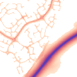 Daytime road noise heatmap for NN18 8RD
