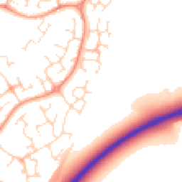 Daytime road noise heatmap for NN18 8TN