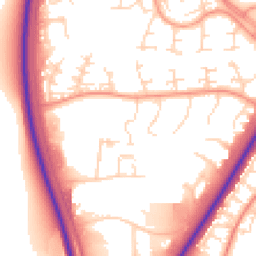 Daytime road noise heatmap for NN18 9FP