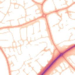 Daytime road noise heatmap for NN18 9HH