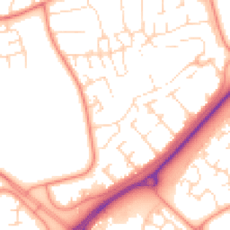 Daytime road noise heatmap for NN18 9HU