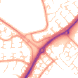Daytime road noise heatmap for NN18 9JU