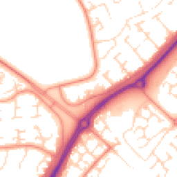 Daytime road noise heatmap for NN18 9JW