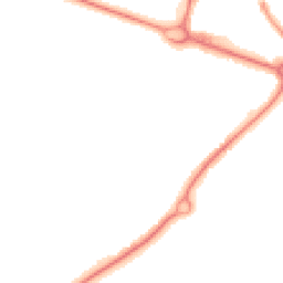 Night-time road noise heatmap for NN18 9LG