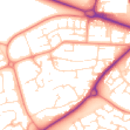 Daytime road noise heatmap for NN18 9LH