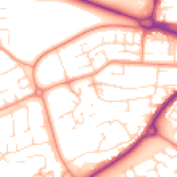 Daytime road noise heatmap for NN18 9LJ