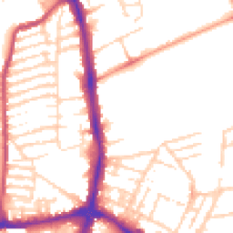 Daytime road noise heatmap for NN2 6AE