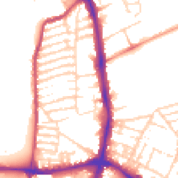 Daytime road noise heatmap for NN2 6AP